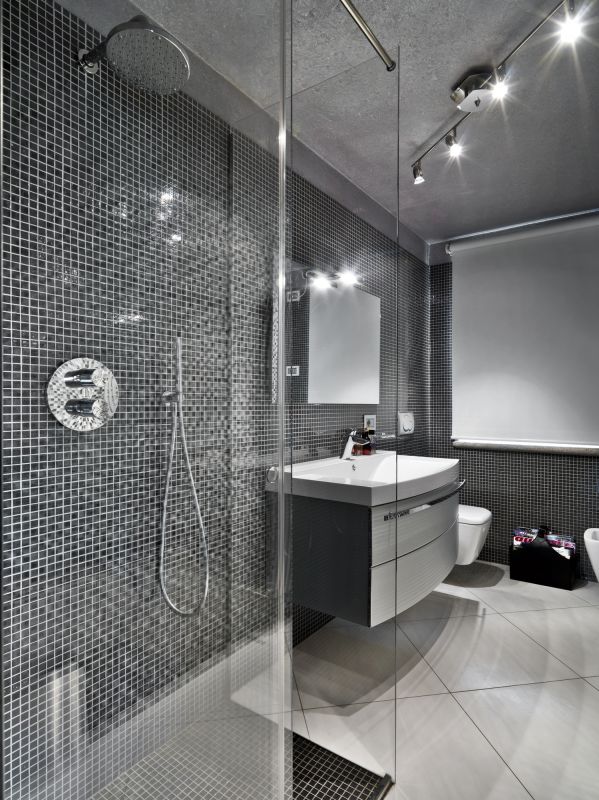 Walk-In Shower with Rainfall Head